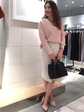 「TONAL（トーナル）のアイテム」を使った、AOI(Tonal)さん（レディース・158cm）の冬コーディネート