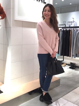 「アイテム（ブーティ）」を使った、AOI(Tonal)さん（レディース・158cm）の冬コーディネート