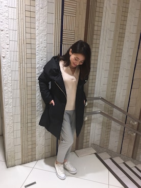 「TONAL（トーナル）のアイテム（テーラードジャケット）」を使った、AOI(Tonal)さん（レディース・158cm）の冬コーディネート