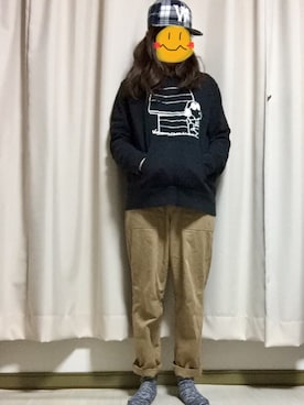 ちゃそさん(レディース・159cm)の冬コーディネート