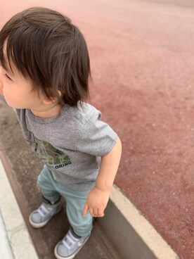 「むすこーで#男の子#キッズコーデ」｜しんぱぱさん（メンズ・74cm）の夏コーディネート