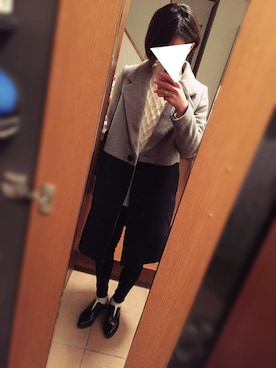 「ENVYM（アンビー）のアイテム（パンプス、ブラック系）」を使った、がんでんさん（レディース・160cm）の冬コーディネート