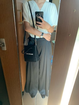 「COACH」｜「アイテム（その他）」を使った、がんでんさん（レディース・160cm）の秋コーディネート