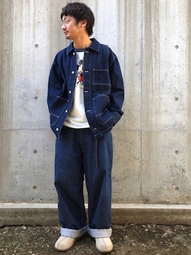 オ・イツキさん（メンズ・171cm）の冬コーディネート