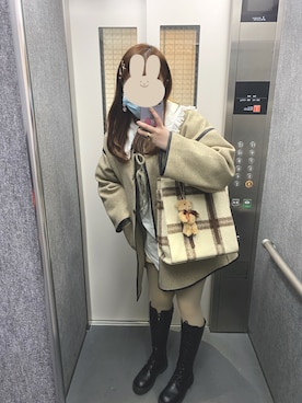 「Samantha Thavasa Petit Choice（サマンサタバサ　プチチョイス）のアイテム（バッグ）」を使った、ココリンさん（レディース・164cm）の冬コーディネート