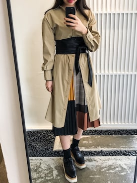 「17AW」｜mochiさん（レディース・162cm）の秋コーディネート