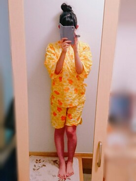 「パジャマ」｜「アイテム（浴衣）」を使った、S_Piさん（レディース・167cm）の春コーディネート