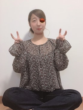 「ハイウエストストレートジーンズ」｜ayano☺︎”さん（レディース・153cm）の夏コーディネート