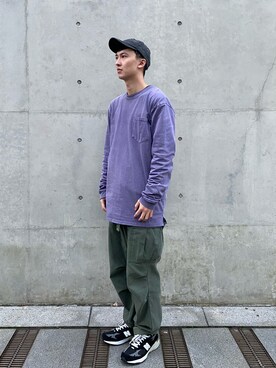 「ROTHCO（ロスコ）のアイテム（チノパンツ）」を使った、cool1pinさん（メンズ・173cm）の冬コーディネート