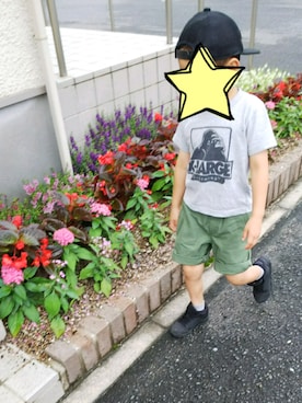 「5歳」｜「アイテム（カーゴパンツ）」を使った、Sooooさん（キッズ・100cm）の夏コーディネート