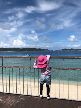 「RUSTY（ラスティ）のアイテム」を使った、meiko☺︎さん（キッズ・110cm）の秋コーディネート