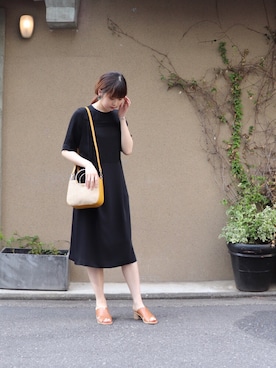 「NOMBRE IMPAIR（ノンブルアンペール）のアイテム（ドレス）」を使った、haga.さん（レディース・164cm）の春コーディネート