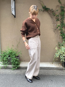 「FIL DE FER（フィルデフェール）のアイテム」を使った、haga.さん（レディース・165cm）の夏コーディネート