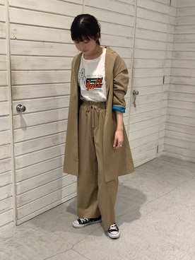 「FIL DE FER（フィルデフェール）のアイテム（その他アウター）」を使った、haga.さん（レディース・165cm）の春コーディネート