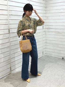 「FIL DE FER（フィルデフェール）のアイテム」を使った、haga.さん（レディース・165cm）の夏コーディネート