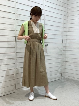 「蛍光カラー」｜「アイテム（アクセサリー）」を使った、haga.さん（レディース・165cm）の夏コーディネート