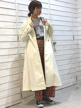 「NOMBRE IMPAIR（ノンブルアンペール）のアイテム（その他アウター）」を使った、haga.さん（レディース・165cm）の春コーディネート