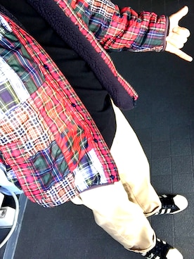 「STUSSY（ステューシー）のアイテム（その他アウター）」を使った、gwMasaさん（メンズ・173cm）の春コーディネート