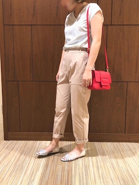 「alcali（アルカリ）のアイテム」を使った、Minoriさん（レディース・163cm）の夏コーディネート