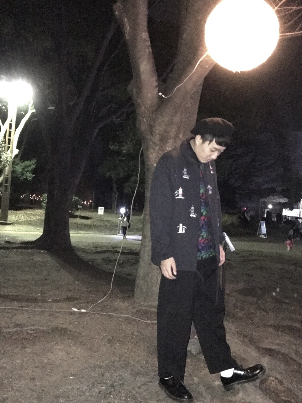 「GUのアイテム（パンツ、ブラック系）」を使った、mappaさん（メンズ・171cm）の冬コーディネートの1枚目の写真