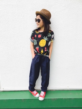 HALULUさん（キッズ・130cm）の夏コーディネート