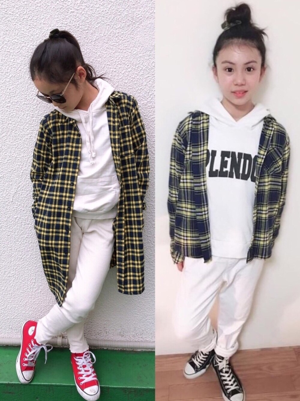 その他のワンピース、レッド系のスニーカー、その他のトートバッグを着用したキッズの冬コーディネートの1枚目の写真