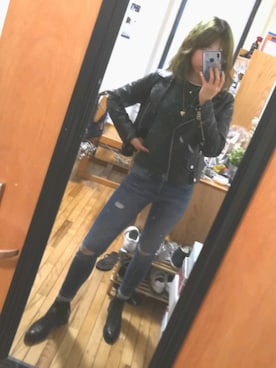 「ALDO（アルド）のアイテム（ブーツ）」を使った、JojosOOTD:3さん（レディース・160cm）の春コーディネート