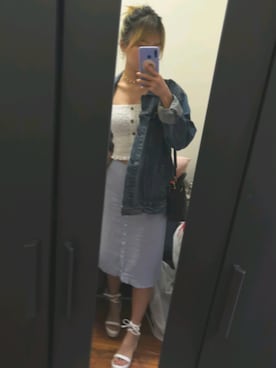 「brandymelville」｜「アイテム（ジャケット/アウター）」を使った、JojosOOTD:3さん（レディース・160cm）の夏コーディネート