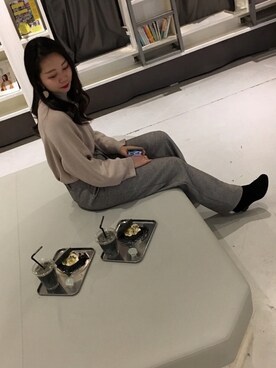 「YEVS（イーブス）のアイテム（パンツ）」を使った、riiiさん（レディース・157cm）の夏コーディネート