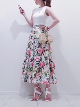 「LA PERLA（ラペルラ）のアイテム」を使った、natsuさん（レディース・162cm）の夏コーディネート