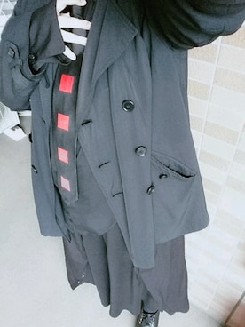「Yohji Yamamoto（ヨウジヤマモト）のアイテム（フォーマルスーツ/小物）」を使った、moru...さん（レディース・162cm）の夏コーディネート