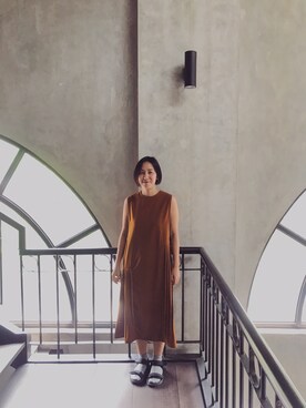 「SQUAIR（スクエア）のアイテム」を使った、zimpanzuさん（レディース・161cm）の冬コーディネート