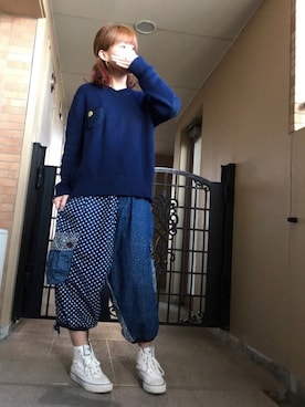 「mercibeaucoup,（メルシーボークー）のアイテム（ニット/セーター）」を使った、☺︎ゆき❅*॰ॱさん（レディース・164cm）の春コーディネート