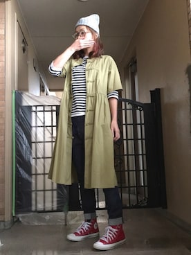 「カンガルーポケット」｜☺︎ゆき❅*॰ॱさん（レディース・164cm）の春コーディネート