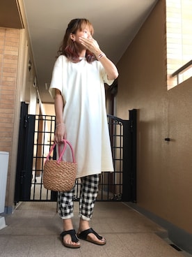 「min@RNA（ミンアットアールエヌエー）のアイテム」を使った、☺︎ゆき❅*॰ॱさん（レディース・164cm）の夏コーディネート