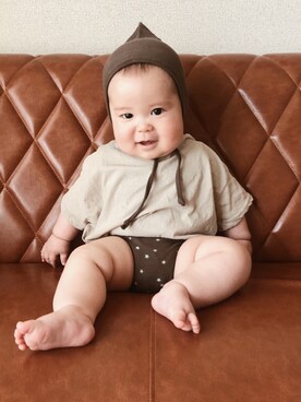 「クインシーメイ」｜yuiさん（キッズ・70cm）の秋コーディネート