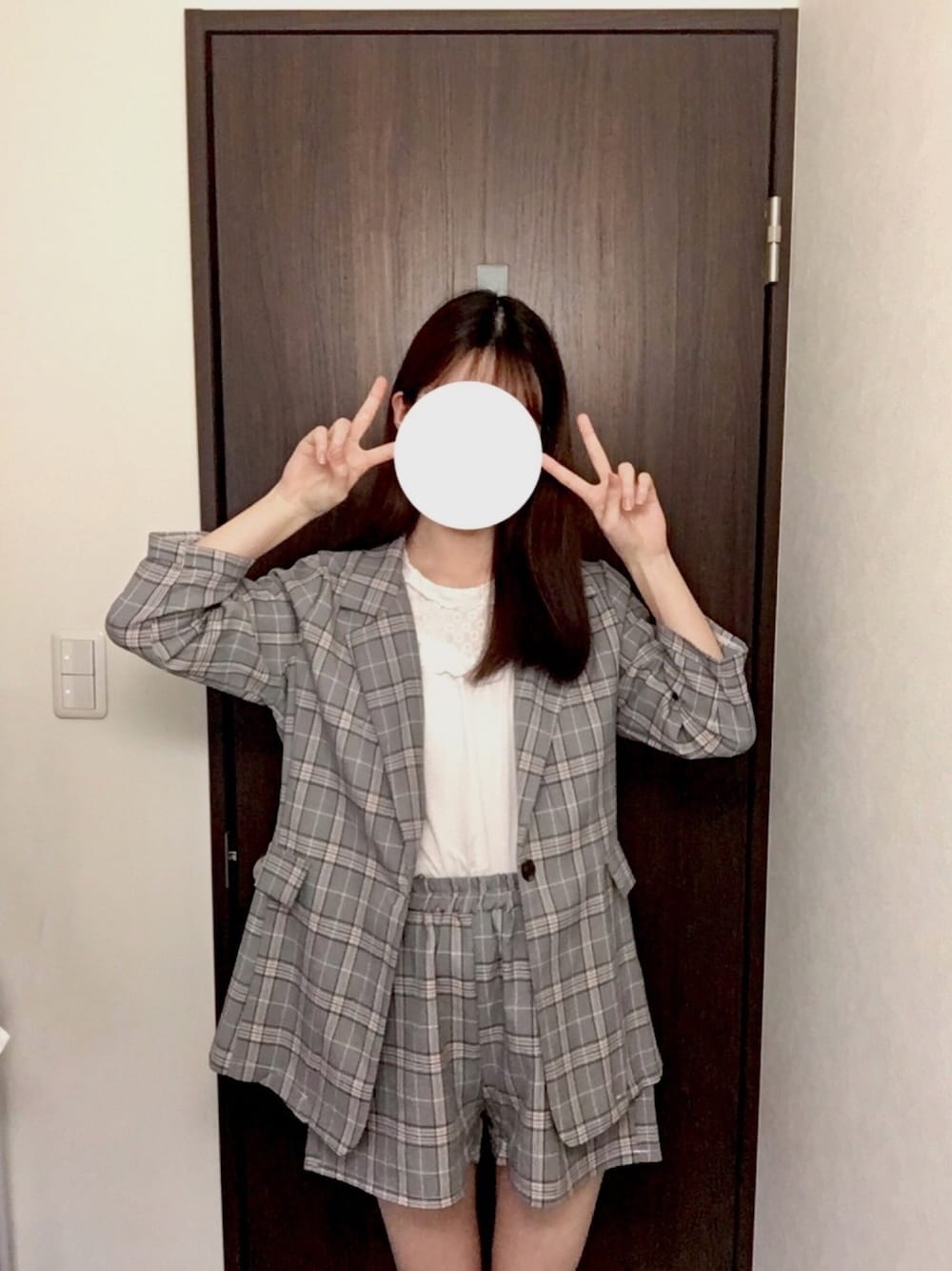 Mark & Lona チェック柄ジャケットショートパンツセット 36 Mark & Lona チェック柄ジャケットショートパンツセット 36 Mark