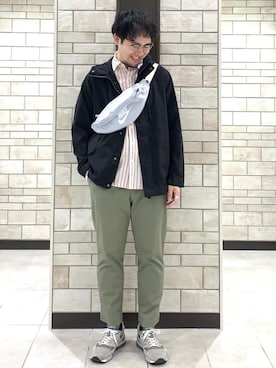 「coenスタッフスタイリング」｜「アイテム（モッズコート）」を使った、coen Shimizuさん（メンズ・178cm）の春コーディネート