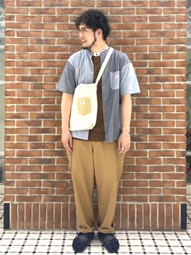 「coen」｜coen Shimizuさん（メンズ・178cm）の春コーディネート