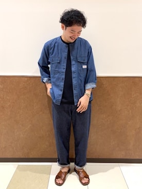 「SMITH'S（スミス）のアイテム（トップス）」を使った、coen Shimizuさん（メンズ・177cm）の夏コーディネート