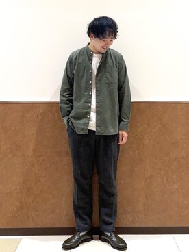 「コーデュロイの季節到来！」｜coen Shimizuさん（メンズ・177cm）の秋コーディネート