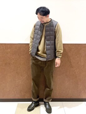 「コーデュロイの季節到来！」｜coen Shimizuさん（メンズ・177cm）の冬コーディネート