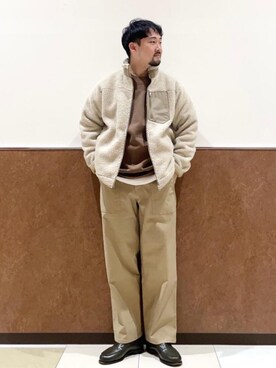 「coen（コーエン）のアイテム（ブルゾン）」を使った、coen Shimizuさん（メンズ・177cm）の冬コーディネート