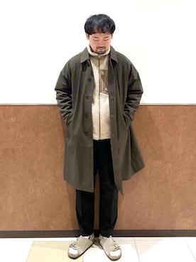 「coen（コーエン）のアイテム（ブルゾン）」を使った、coen Shimizuさん（メンズ・177cm）の冬コーディネート