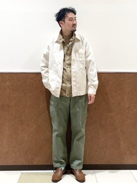 「coen（コーエン）のアイテム（ブルゾン）」を使った、coen Shimizuさん（メンズ・177cm）の春コーディネート
