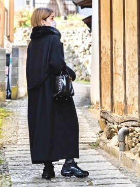 「AKTE（アクテ）のアイテム（その他アウター）」を使った、Saaaさん（レディース・163cm）の春コーディネート