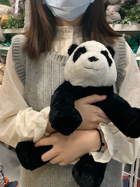 东边村的毛花花さん（レディース・158cm）の春コーディネート