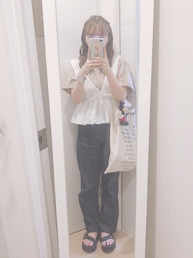 「ビスチェコーデ」｜あんさん（レディース・149cm）の夏コーディネート