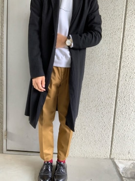 「Dr. Martens（ドクターマーチン）のDr.Martens (ドクターマーチン)/1461 3EYE GIBSON SHOES（その他シューズ）」を使った、はるにゃさん（メンズ・170cm）の冬コーディネート