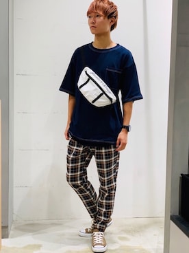 「NUMBER (N)INE（ナンバーナイン）のアイテム」を使った、YUKIさん（メンズ・168cm）の夏コーディネート